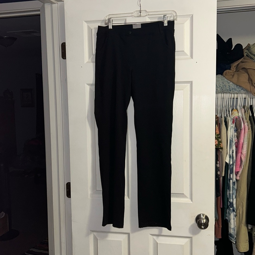 Black Straight Leg Pants Versatile Style